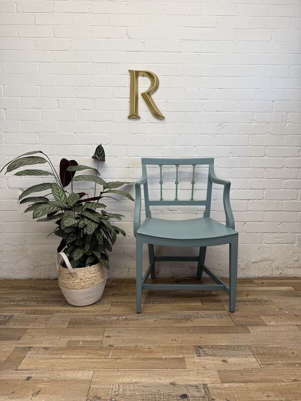 Vintage Armchair in Aegean Teal | Art Nouveau-Inspired - product images  of 