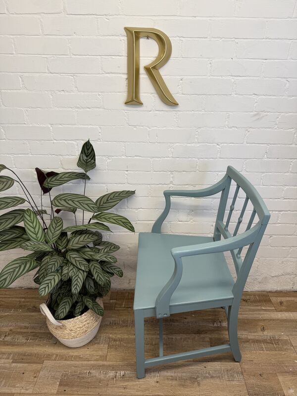 Vintage Armchair in Aegean Teal | Art Nouveau-Inspired - product images  of 