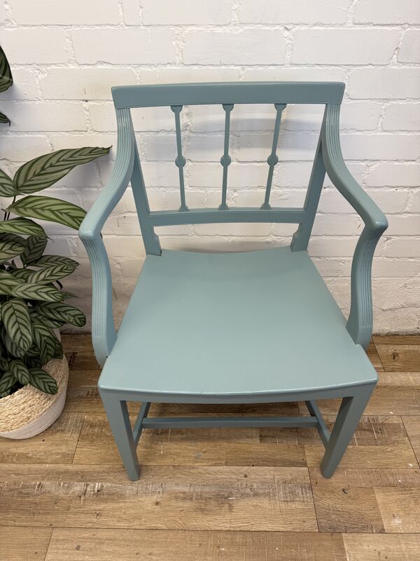 Vintage Armchair in Aegean Teal | Art Nouveau-Inspired - product images  of 