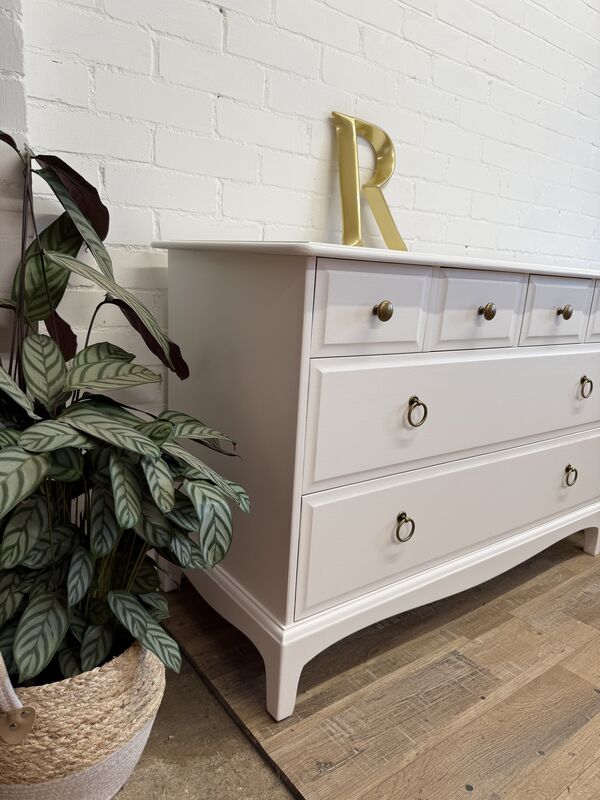 Pair of Stag Minstrel 4-Over-2 Chest of Drawers – Chantilly Lace | Roosters Furniture - product images  of 