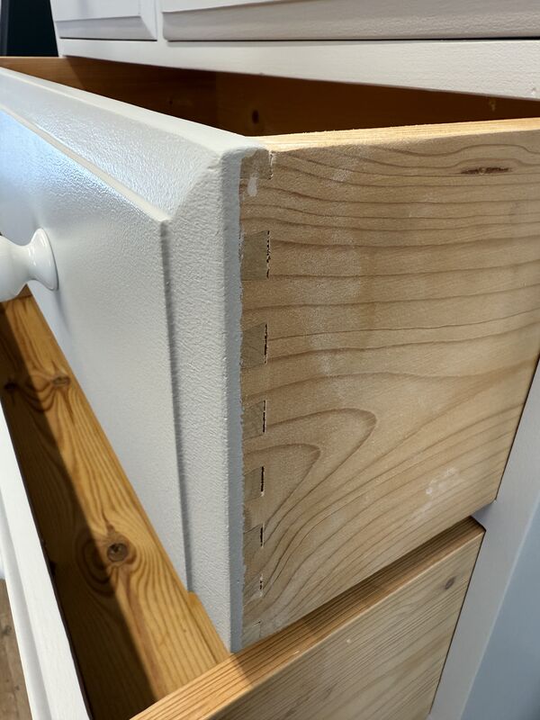 Pine Chest of Drawers – Professionally Painted in Pale Duck Egg Blue with New Ceramic Knobs - product images  of 