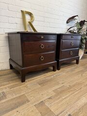 Pair,of,Stag,Minstrel,Bedside,Cabinets,with,Pull-Out,Slides