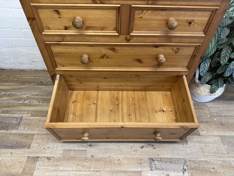 Pinetum “Roman” 2+2 Chest of Drawers in Solid Pine – Victorian Lacquer Finish (c.1990s) - product images  of 