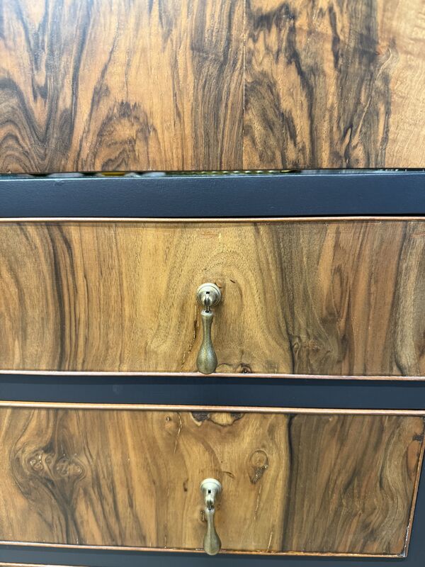 Vintage Drinks Cabinet Ebonized and Walnut  - product images  of 