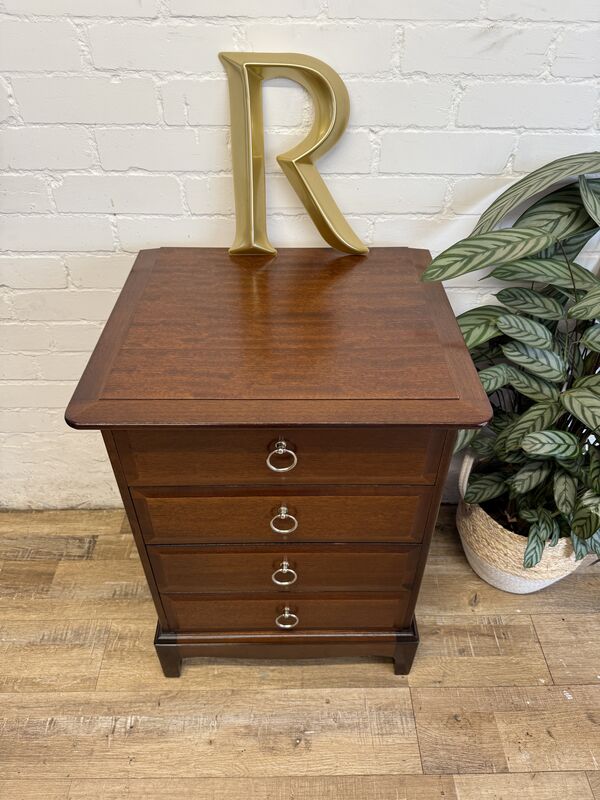 Stag Minstrel 4 Drawer Bedside Cherry Finish - product images  of 