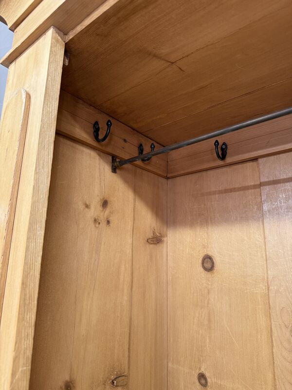 SOLD Antique Pine Single Wardrobe | 19th Century Victorian | Hand-Cut Dovetails | Original Charm - product images  of 