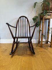 Vintage,Ercol,Child’s,Rocking,Chair,–,Model,428,Dark,Wood,Finish,ercol rocking chair