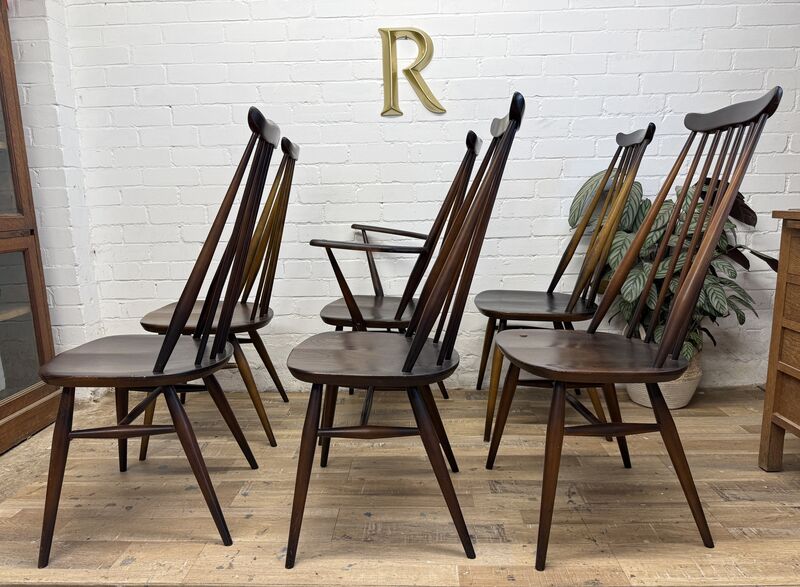 Ercol Goldsmith Dining Chairs – Set of 6 (Including Carver) - product images  of 