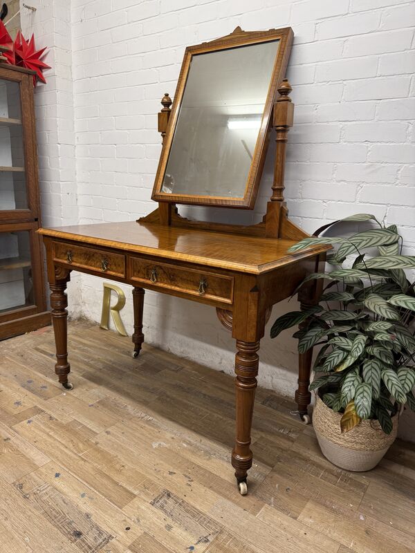 Antique Walnut Dressing Table with Swing Mirror - product images  of 