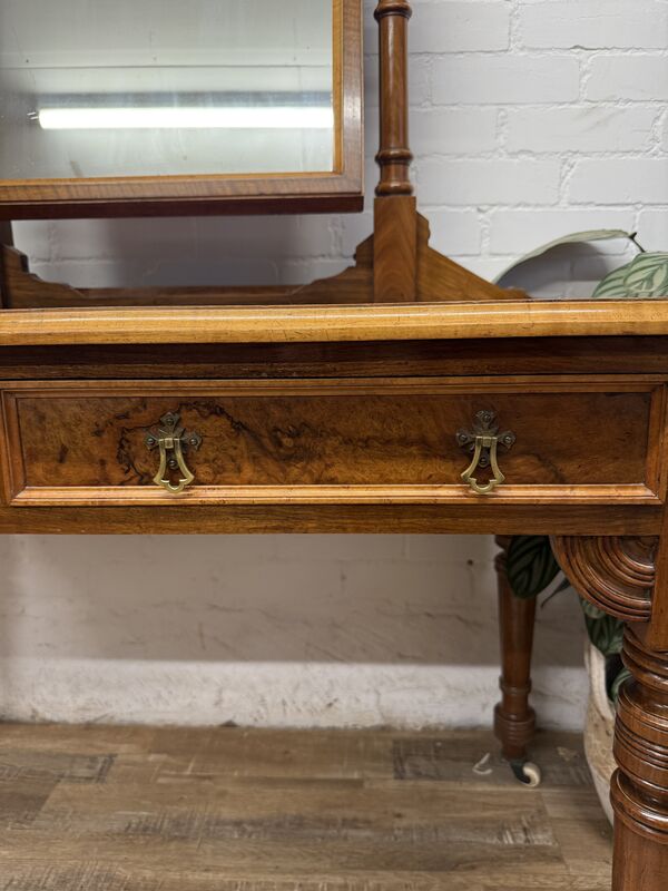 Antique Walnut Dressing Table with Swing Mirror - product images  of 