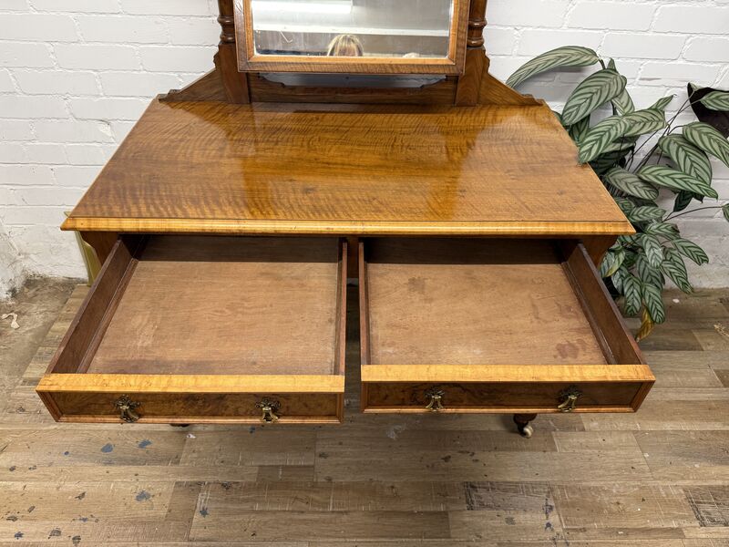 Antique Walnut Dressing Table with Swing Mirror - product images  of 