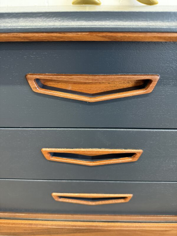 Mid-Century Sideboard by Elliotts of Newbury– Painted in Farrow &amp; Ball Railings - product images  of 