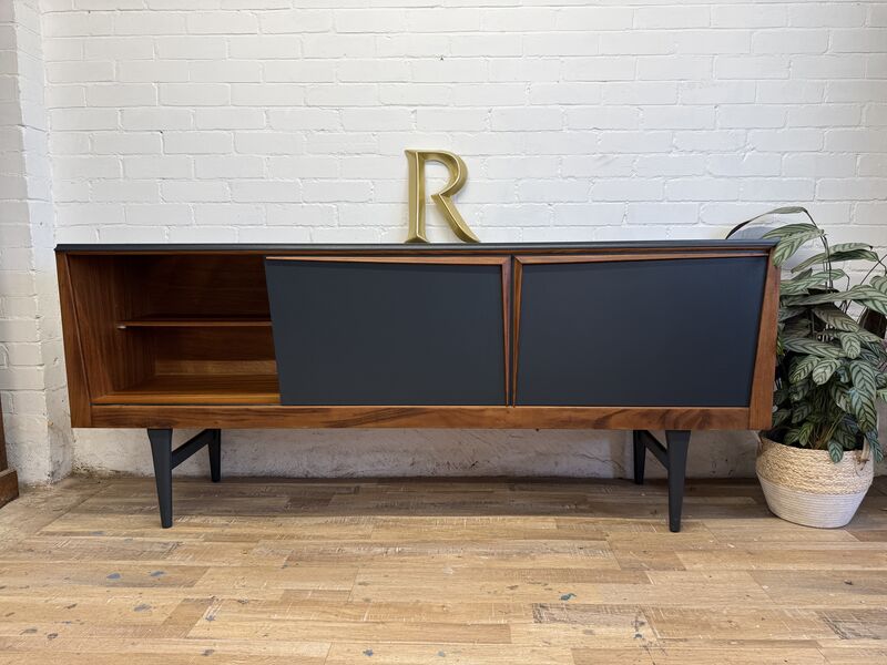 Mid-Century Sideboard by Elliotts of Newbury– Painted in Farrow &amp; Ball Railings - product images  of 