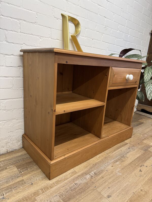 Vintage Solid Pine Shelving Unit with Drawer - product images  of 