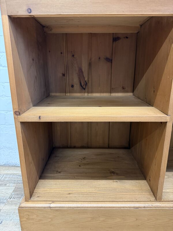 Vintage Solid Pine Shelving Unit with Drawer - product images  of 