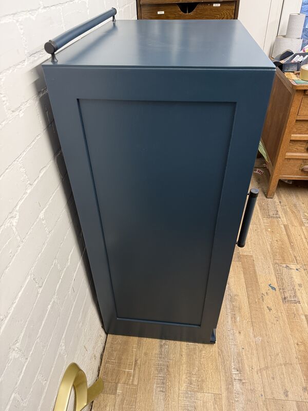 Art Deco Walnut Veneer Cupboard – Painted in Farrow &amp; Ball Hague Blue - product images  of 