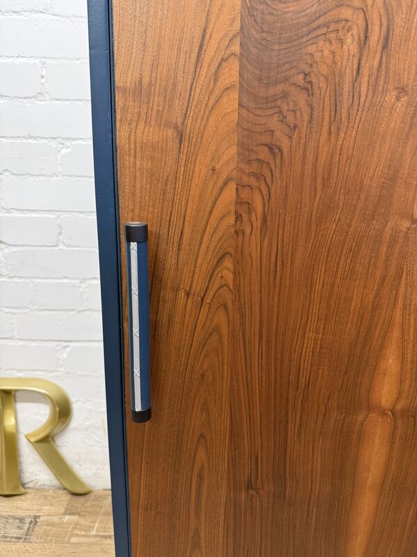 Art Deco Walnut Veneer Cupboard – Painted in Farrow &amp; Ball Hague Blue - product images  of 