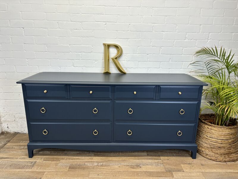 Stag Minstrel Captains Chest Painted Peacock Navy - product images  of 