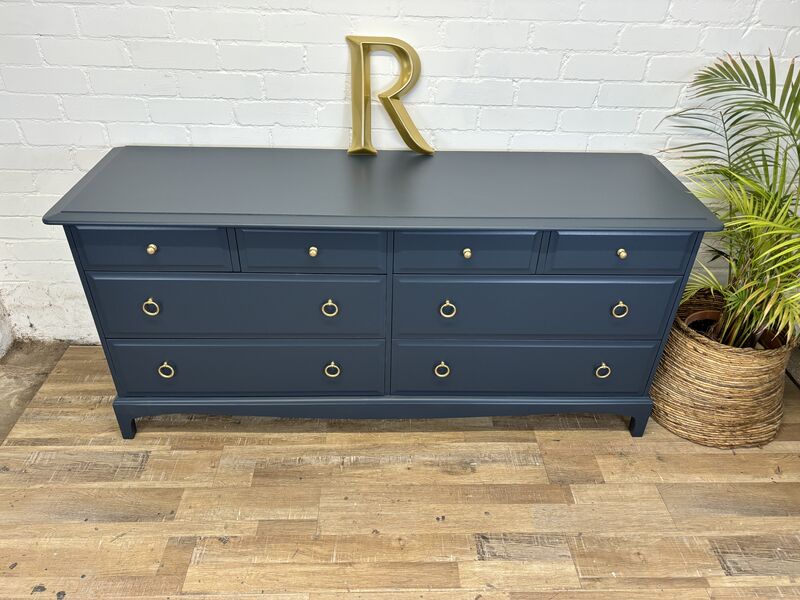 Stag Minstrel Captains Chest Painted Peacock Navy - product images  of 