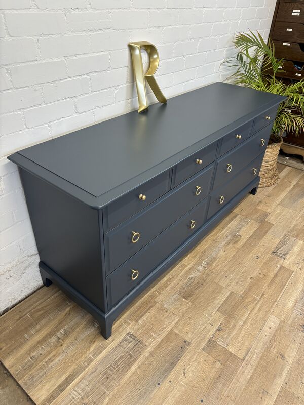 Stag Minstrel Captains Chest Painted Peacock Navy - product images  of 