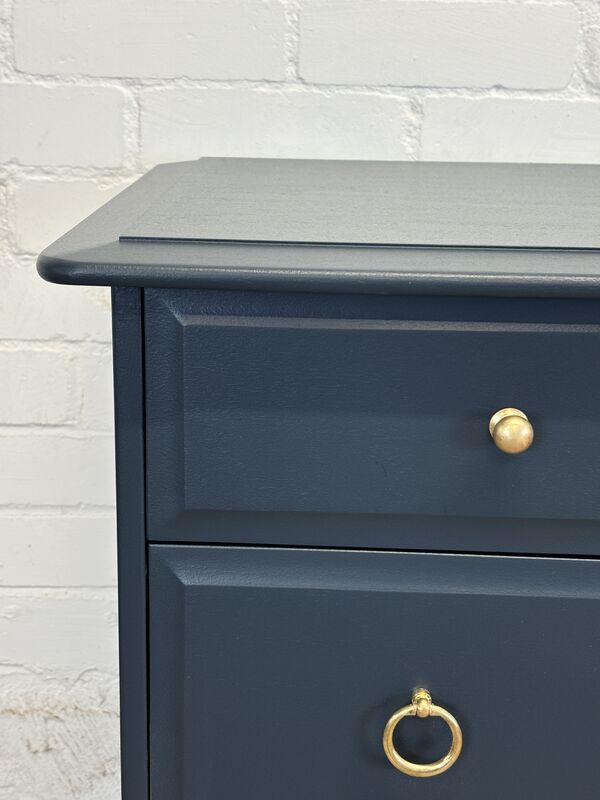 Stag Minstrel Captains Chest Painted Peacock Navy - product images  of 