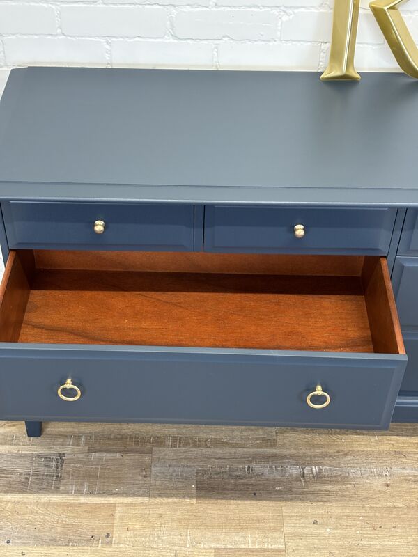 Stag Minstrel Captains Chest Painted Peacock Navy - product images  of 