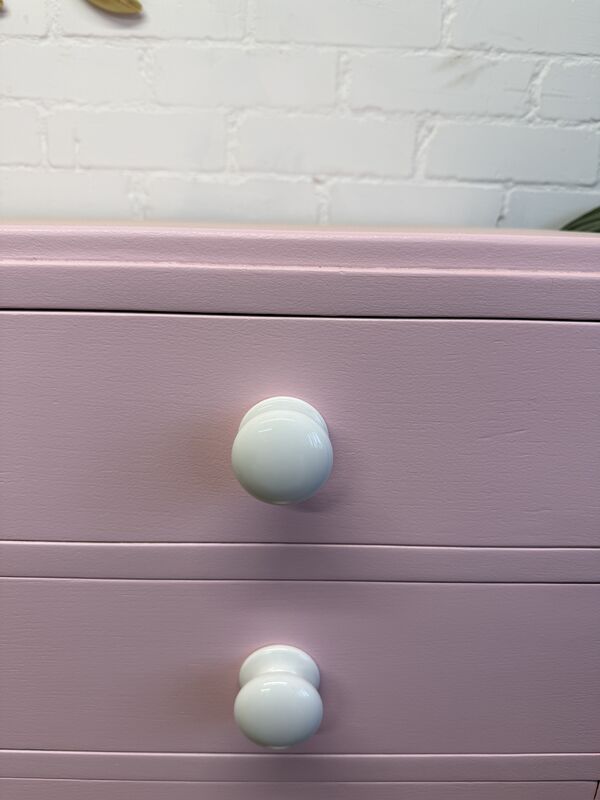 Blush Pink Chest of Drawers | Professionally Refurbished - product images  of 