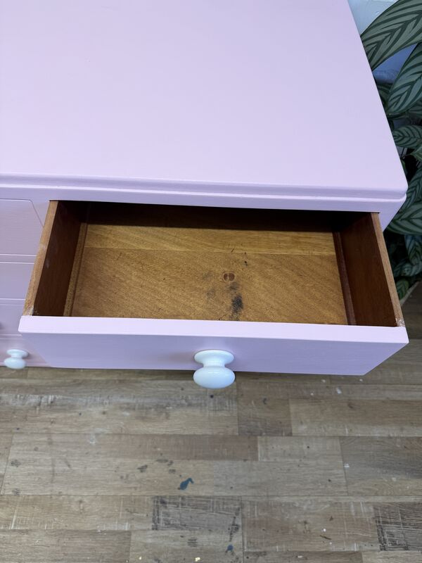 Blush Pink Chest of Drawers | Professionally Refurbished - product images  of 
