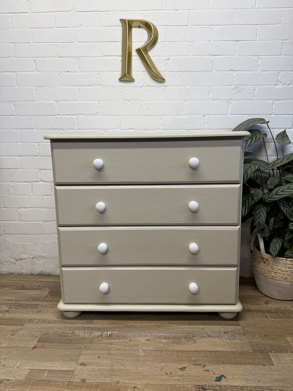 Soft Neutral Chest of Drawers | Farrow &amp; Ball Bone | Early 2000s - product images  of 