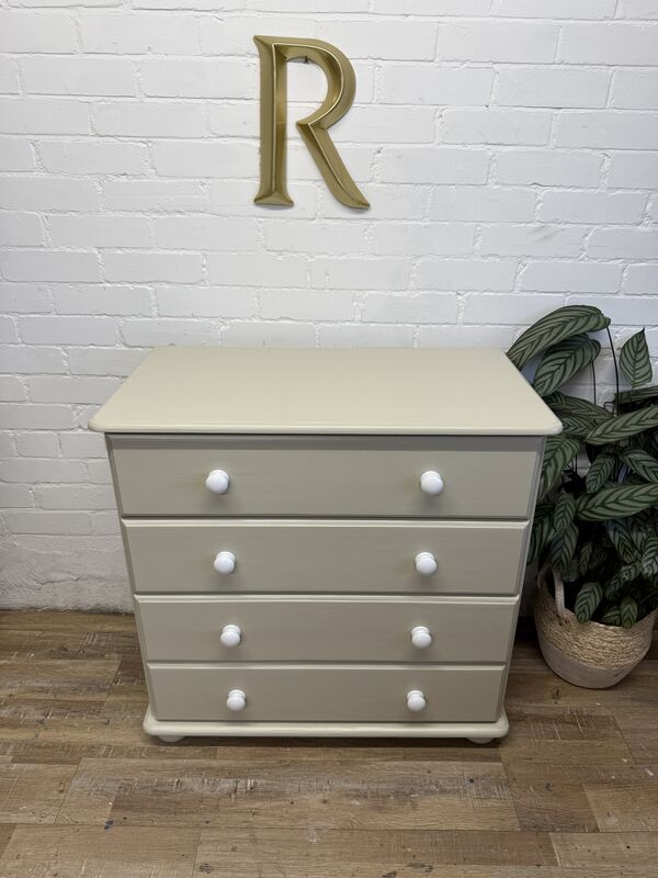 Soft Neutral Chest of Drawers | Farrow &amp; Ball Bone | Early 2000s - product images  of 