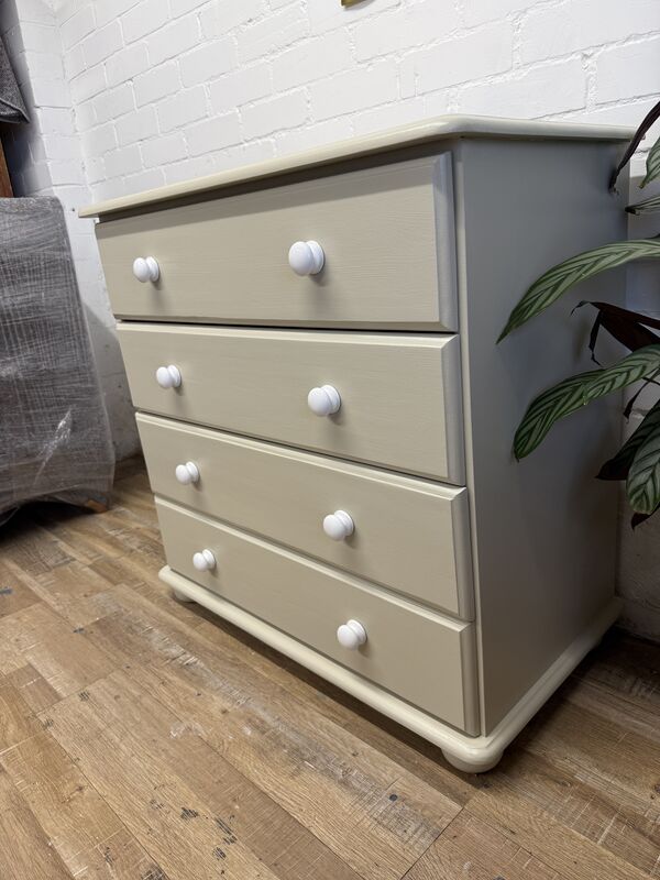 Soft Neutral Chest of Drawers | Farrow &amp; Ball Bone | Early 2000s - product images  of 