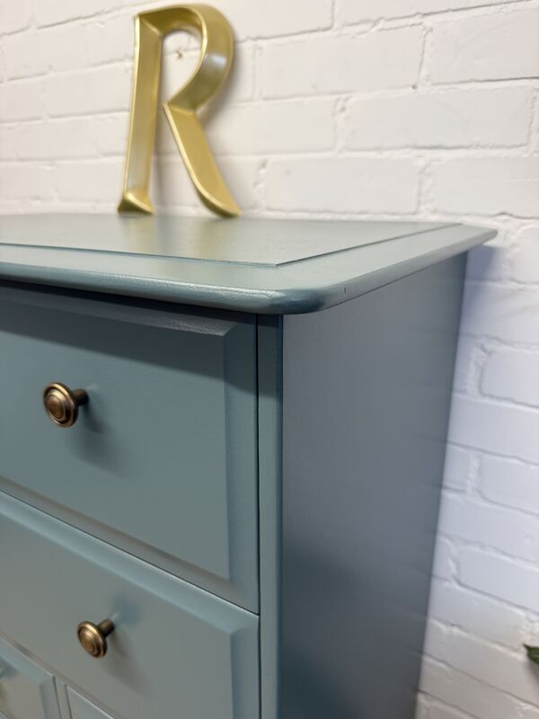 Stag Minstrel 7-Drawer Tallboy in Farrow &amp; Ball Inchyra Blue - product images  of 