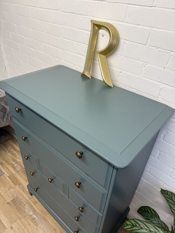 Stag Minstrel 7-Drawer Tallboy in Farrow &amp; Ball Inchyra Blue - product images  of 