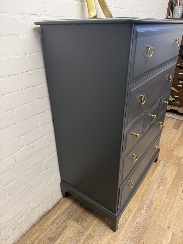 Stag Minstrel 7-Drawer Tallboy in Farrow &amp; Ball Railings - product images  of 