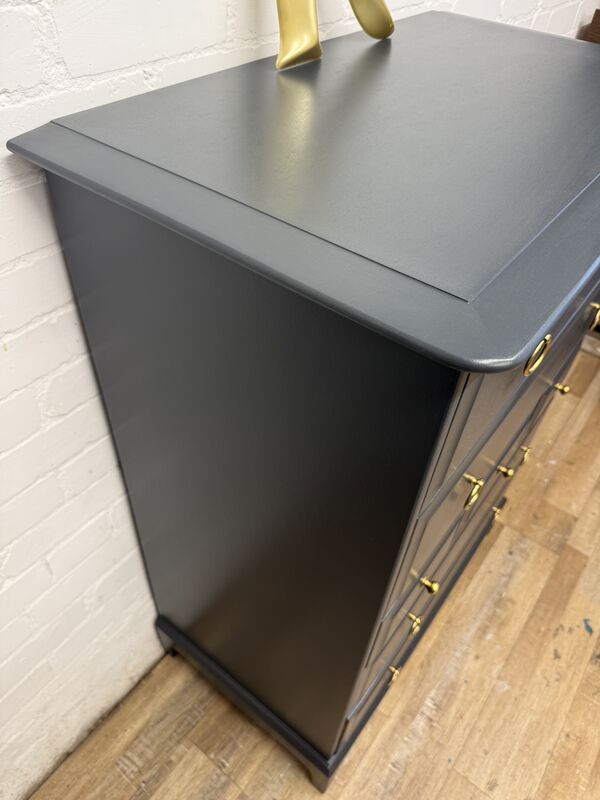 Stag Minstrel 7-Drawer Tallboy in Farrow &amp; Ball Railings - product images  of 