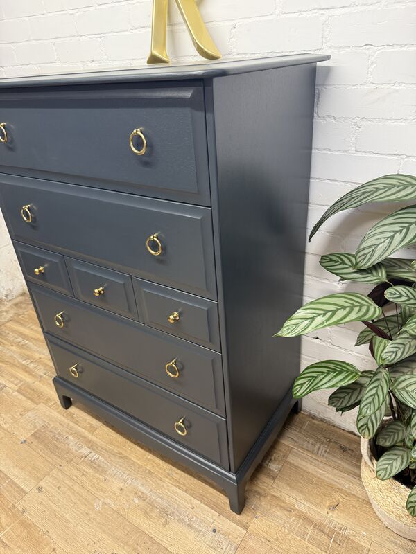 Stag Minstrel 7-Drawer Tallboy in Farrow &amp; Ball Railings - product images  of 