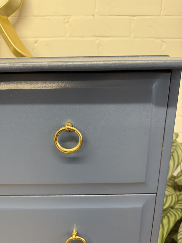 Stag Minstrel 7-Drawer Tallboy in Farrow &amp; Ball Stiffkey Blue - product images  of 