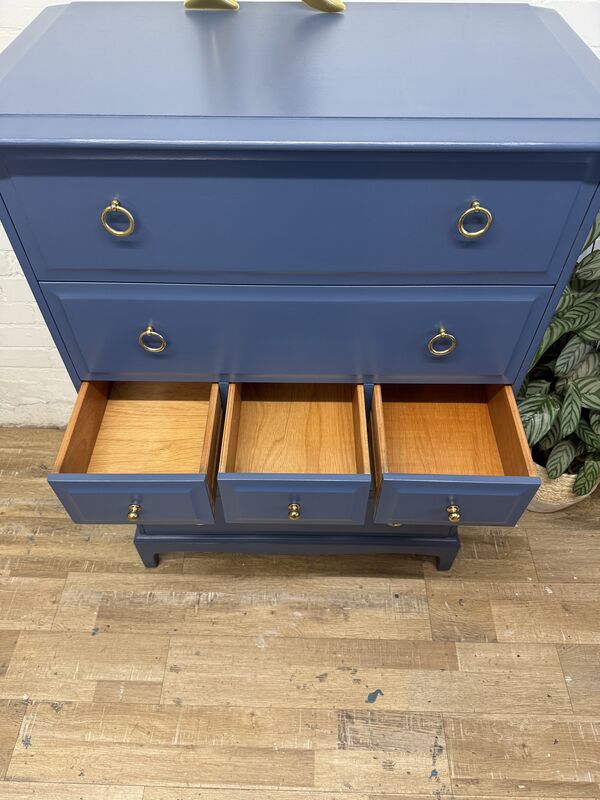 Stag Minstrel 7-Drawer Tallboy in Farrow &amp; Ball Stiffkey Blue - product images  of 