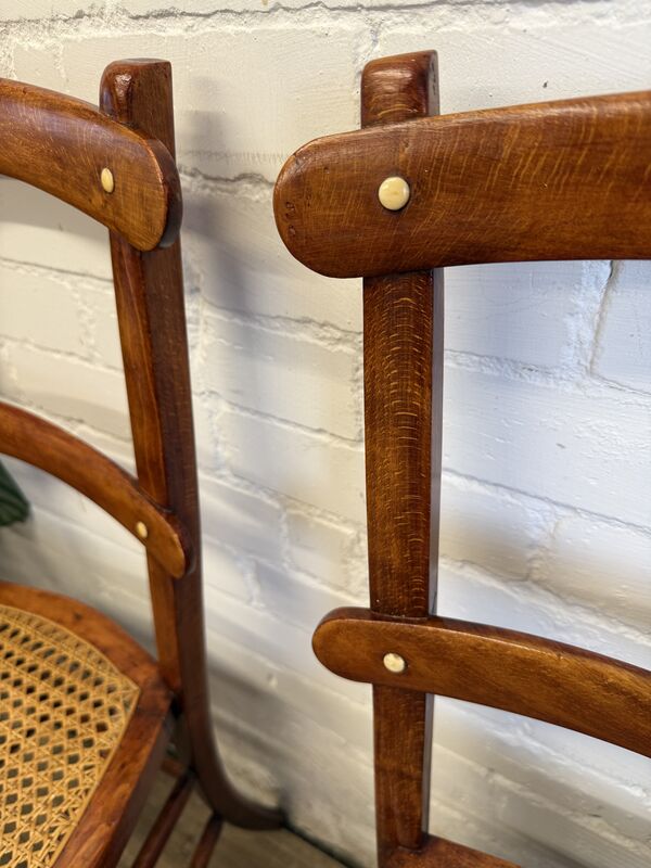 Pair of Edwardian Ladder-Back Dining Chairs - product images  of 
