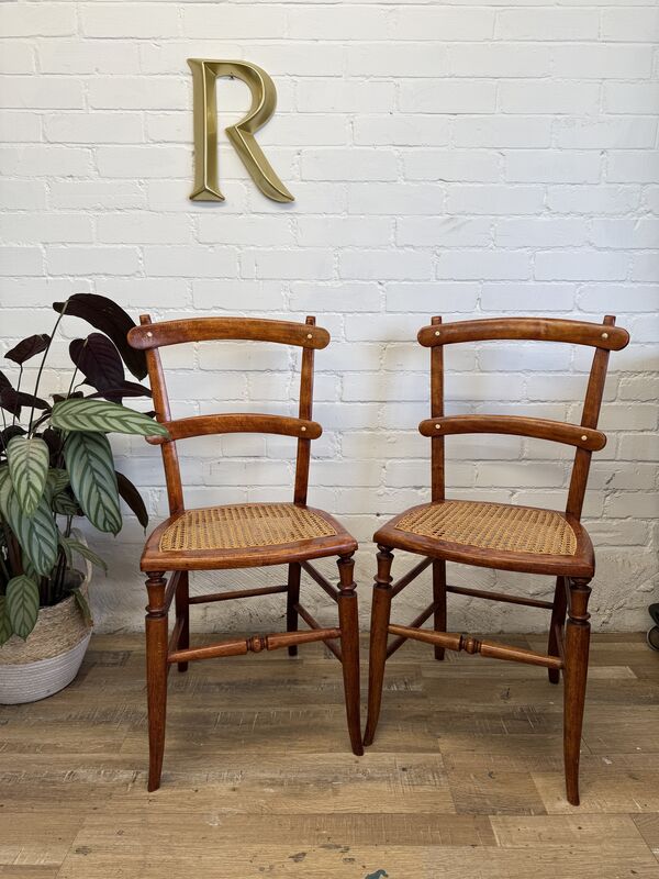 Pair of Edwardian Ladder-Back Dining Chairs - product images  of 