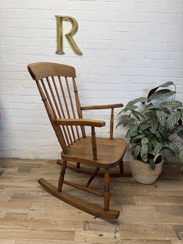 Vintage Country Style Rocking Chair – Solid Wood – 1970s/80s - product images  of 