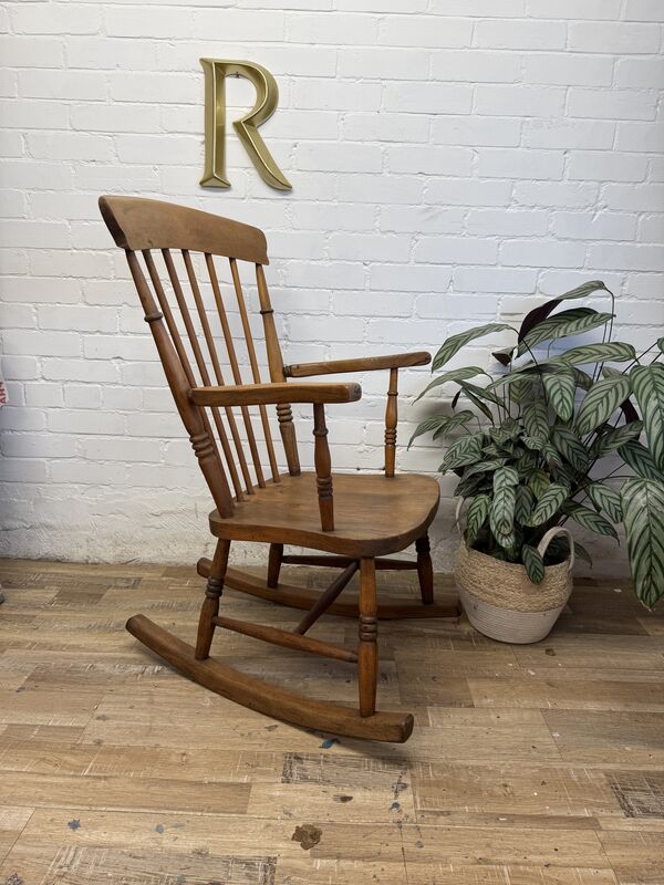 Vintage Country Style Rocking Chair – Solid Wood – 1970s/80s - product images  of 
