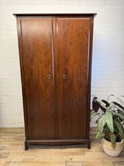 Stag,Minstrel,Double,Wardrobe,Original,Mahogany