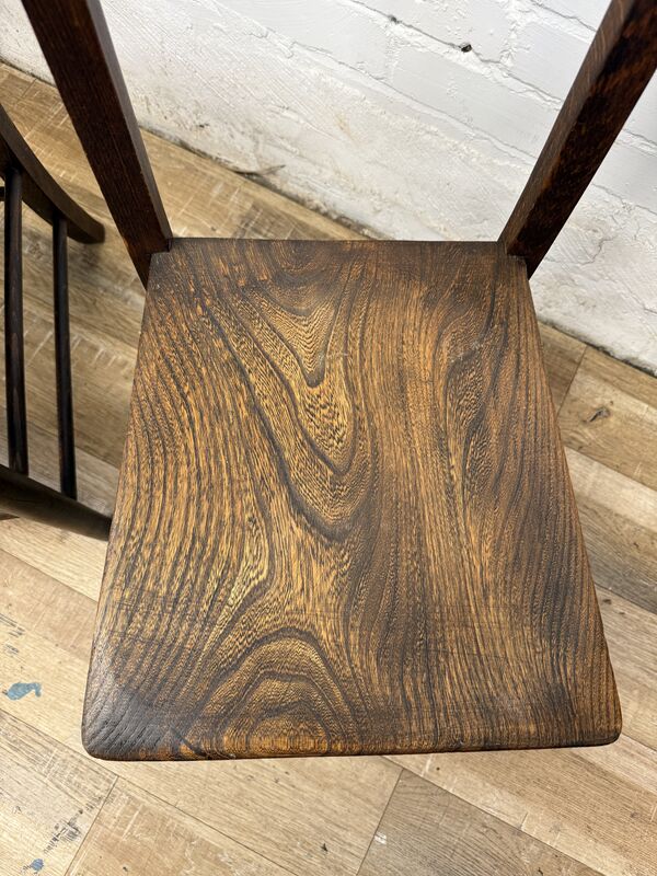 Pair of Vintage Chapel Prayer Chairs | Tall Back Devotional Chairs | Early 20th Century - product images  of 