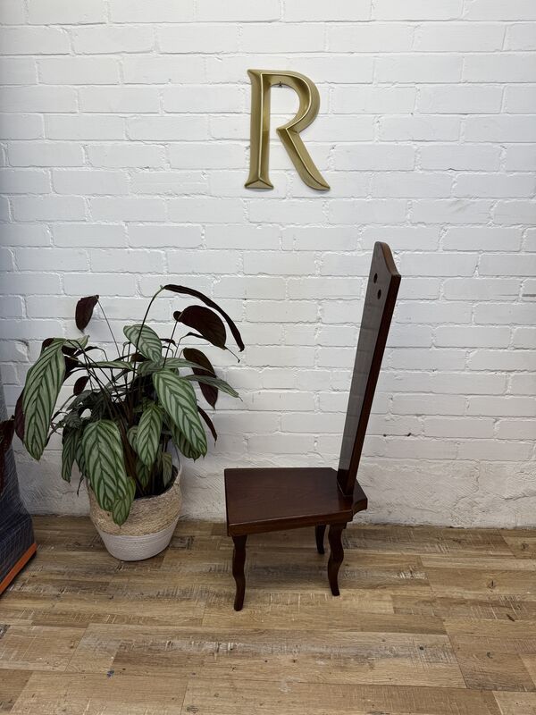 Arts &amp; Crafts Oak Decorative Low Chair | Early 20th Century Spinning Chair - product images  of 