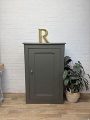 Vintage,Painted,Cupboard,in,Little,Greene,“Pompeian,Ash”,–,Storage,Cabinet,Vintage Painted Cupboard in Little Greene “Pompeian Ash” – Storage Cabinet