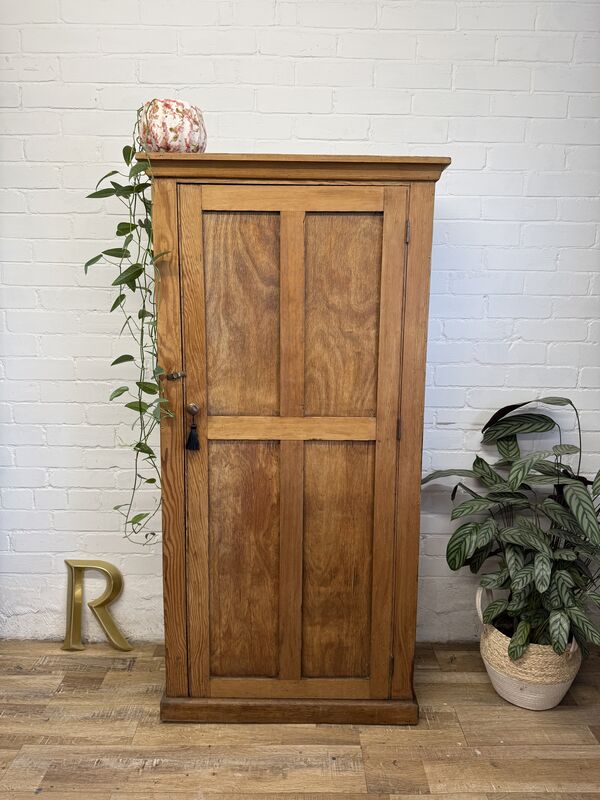 Antique Pine Farmhouse Cupboard / Rustic Pantry Cabinet - product images  of 
