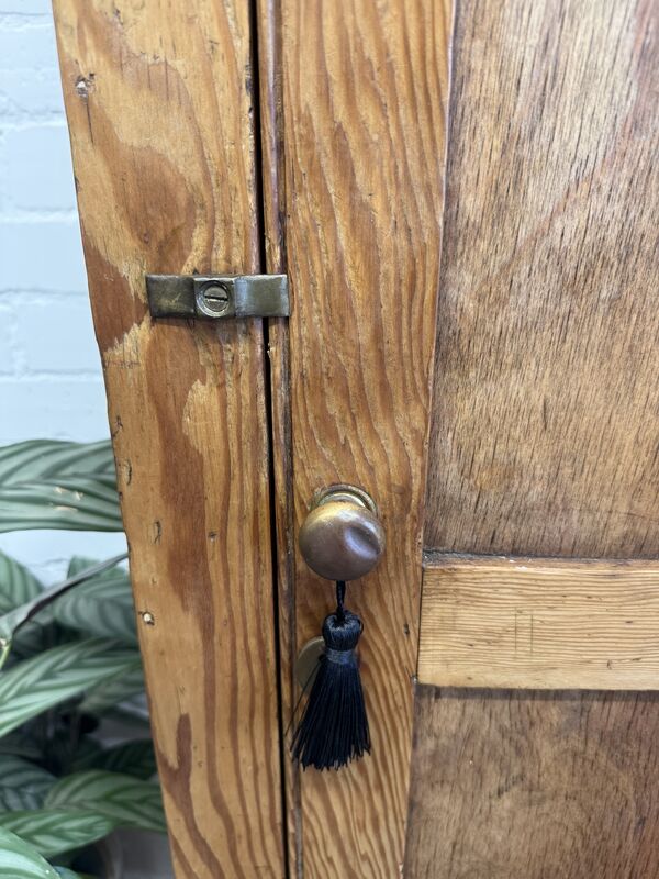 Antique Pine Farmhouse Cupboard / Rustic Pantry Cabinet - product images  of 