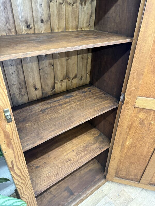 Antique Pine Farmhouse Cupboard / Rustic Pantry Cabinet - product images  of 