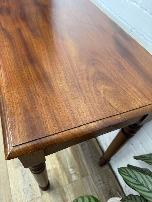 Antique One Drawer Side Table, Victorian Writing Table, Solid Wood Console, Hallway, Small Desk, - product images  of 